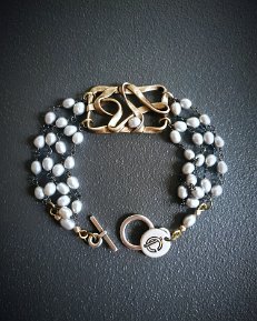 BRACCIALE ARABESQUE GRIGIO